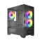 MaxGreen 350 Mid-Tower M-ATX Gaming Case With 3 ARGB Fan