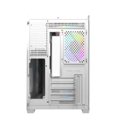 MaxGreen Bright Wave F7 Mid Tower M-ATX Gaming Casing With 7x ARGB Fan