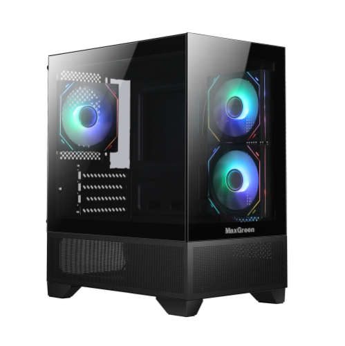 MaxGreen Panora F3 Mid-Tower M-ATX Gaming Casing