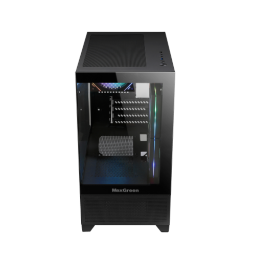 MaxGreen Panora F3 Mid-Tower M-ATX Gaming Casing