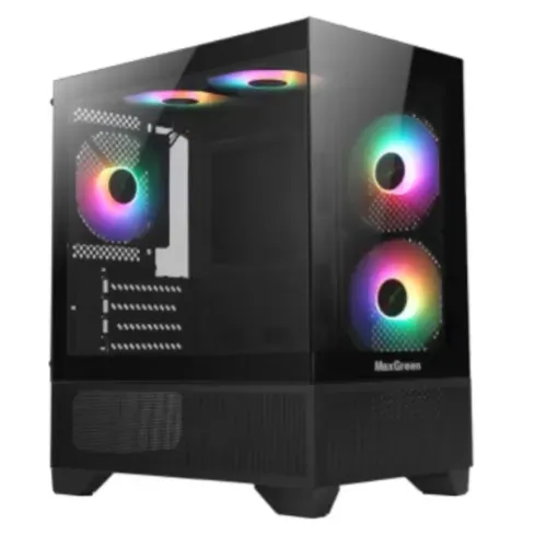 MaxGreen Panora PS5 Mid-Tower M-ATX Gaming Casing With 200W PSU