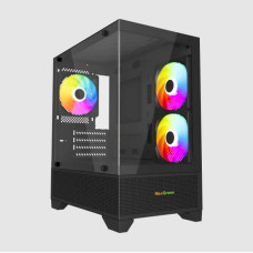 MaxGreen 350 Mid-Tower M-ATX Gaming Case With 3 ARGB Fan