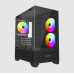 MaxGreen 350 Mid-Tower M-ATX Gaming Case With 3 ARGB Fan