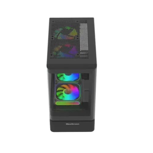 MaxGreen Curve Arylic 312 Mid Tower mATX Gaming Casing