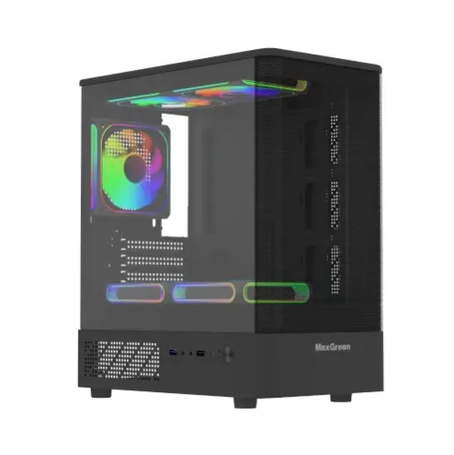 MaxGreen Curve Mesh 311 Mid Tower mATX Gaming Casing