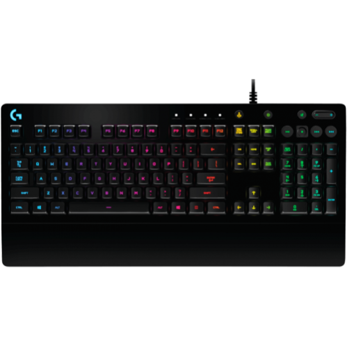 Logitech G213 Prodigy Gaming Keyboard with RGB Lighting, Black, 2Y (920-008096)