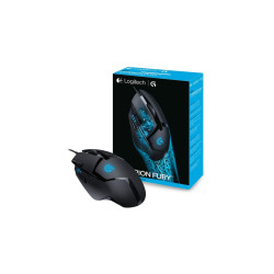 Logitech G402 Hyperion Fury Ultra-Fast FPS Gaming Mouse, Black, 2Y (910-004070) 
