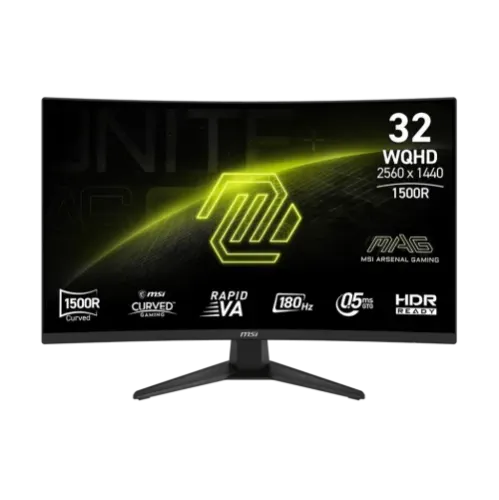 MSI MAG 321CQF E18 32" WQHD 180Hz Rapid VA Curve Gaming Monitor