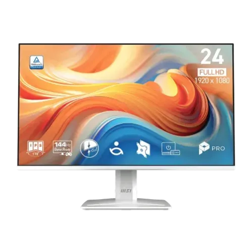 MSI PRO MP243W E14 23.8" 144Hz IPS FHD White Gaming Monitor