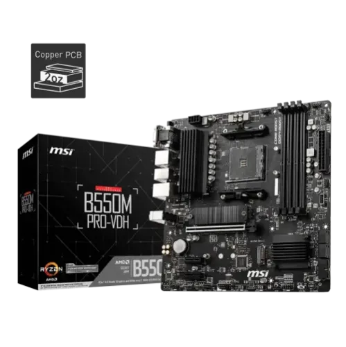 MSI B550M Pro-VDH AMD AM4 DDR4 Micro-ATX Motherboard
